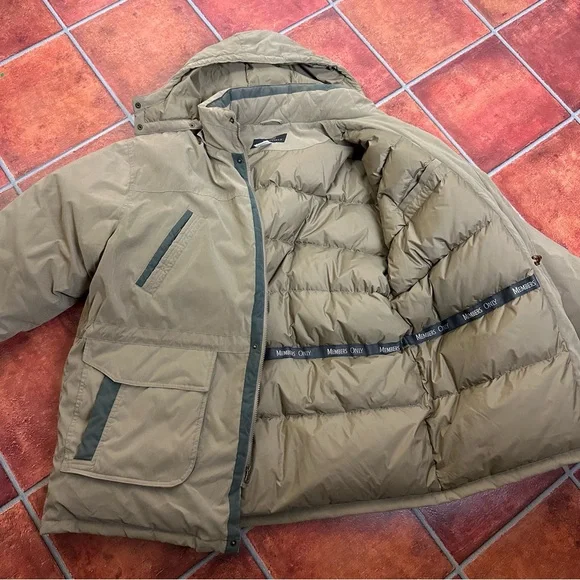 Members Only Down and Feather Hooded Field Jacket